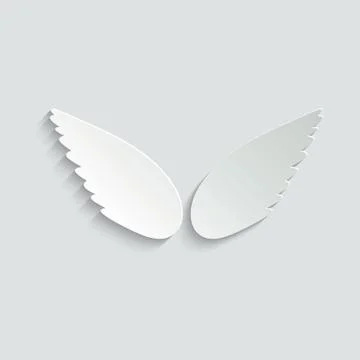 Wings icon vector Stock Illustration