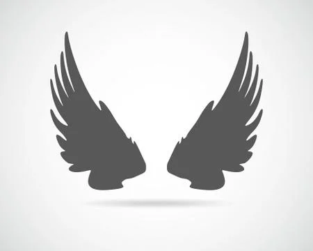 Wings icon. Vector illustration. Stock Illustration
