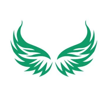 Wings icon on a white background. Vector illustration Illustrazione stock