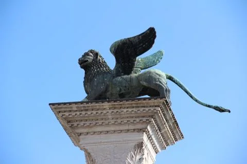 Wings lion Stock Photos