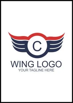 Wings Logo design Stock-Illustration