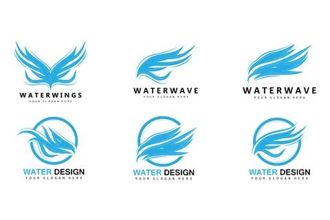 Wings Logo Design, Shield Wings Vector, Bird Feather Illustration Illustration