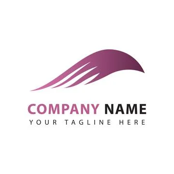 Wings logo design template Illustrazione stock