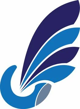 Wings logo Graphic Design Stock Illustration
