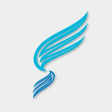 Wings logo template vector icon design イラスト素材