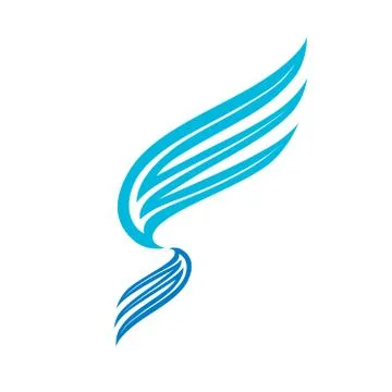 Wings logo template vector icon design Stockillustratie