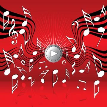 On the wings of music conceptual vector illustration Stock Illustration