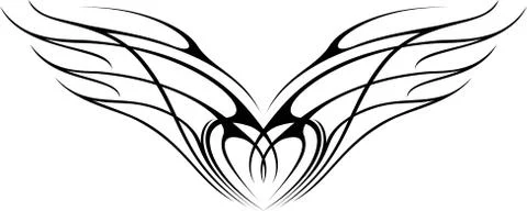 Wings Ornaments Stock Illustration