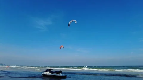 Wings over the ocean, Blue sky Stock Footage 148516669