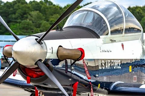 Wings Over Wayne Air Show at  Seymour Johnson Air Force Base. Stock Photos