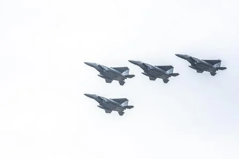 Wings Over Wayne Air Show at  Seymour Johnson Air Force Base. Stock Photos