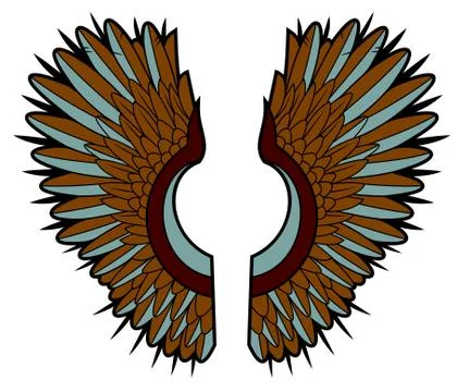 Wings of the Owl Stock Illustration