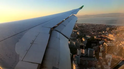 Wings of Precision Airplane Landing Mastery Stock Footage 280675894