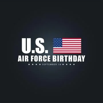 Wings of Progress The US Air Force Celebrates Its Founding Anniversary Stock Illustration