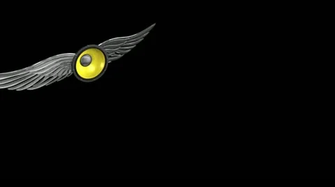 Wings speaker animation Stock-Footage 12280506