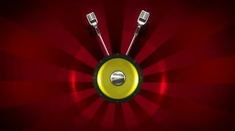 Wings speaker animation Stock-Footage 12280617