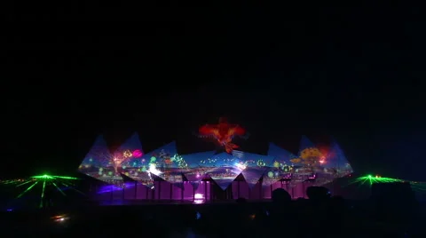 Wings of time performed on the beach in Sentosa, Singapore. 動画素材 47761947
