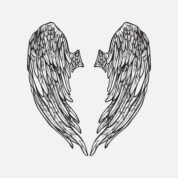 Wings vector design Stock Illustration