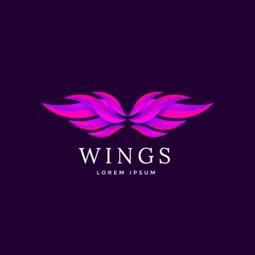 Wings vector emblem Stock Illustration