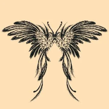 Wings vector illustration Stock Illustration