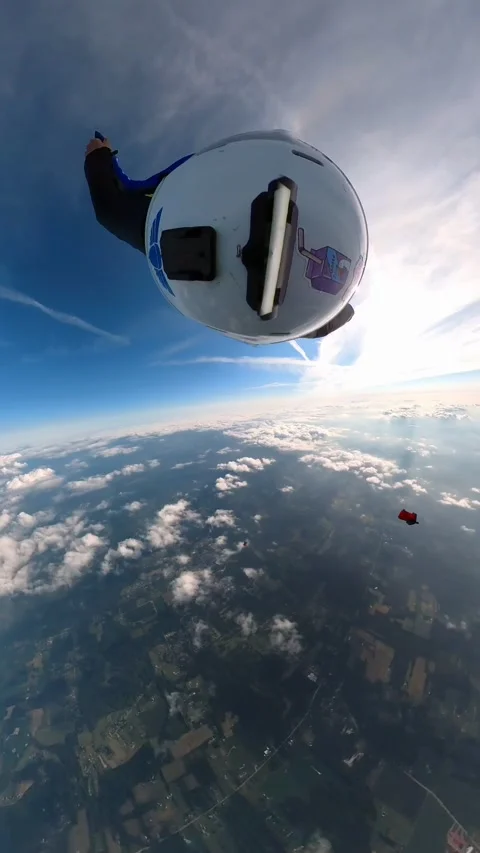 Wingsuit Collision Momentarily Knocks Instructor Unconscious, Cleveland Ohio - 0 Stock Footage 317848919