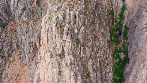 "Wingsuit Flight Prep – Extreme Climbing Shot" Stock Footage 309206028