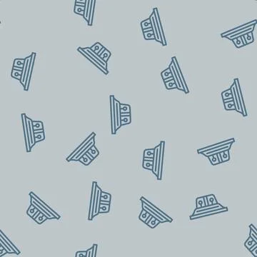 Wingtip lights aircraft line vector seamless pattern Stock Illustration