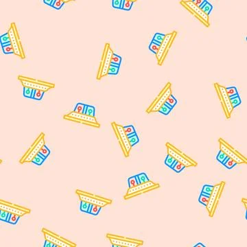 Wingtip lights aircraft vector seamless pattern Stock Illustration