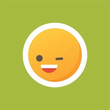 Winking Emoticon Stock-Illustration