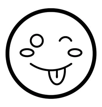 Winking Eye Emoji Stock Illustration