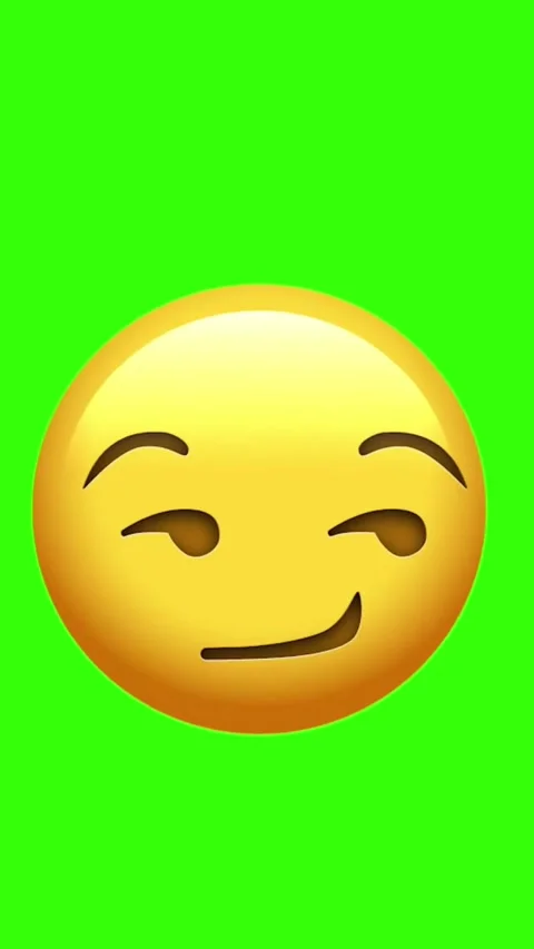 Winking face emoji motion on green screen background footage Stock Footage 329405970