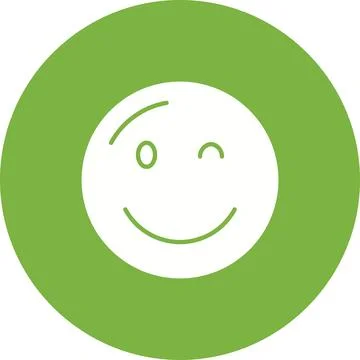 Winking Face icon vector image. Ilustración de archivo