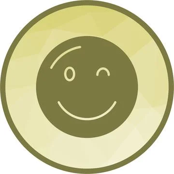 Winking Face icon vector image. Ilustración de archivo