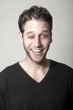 Winking guy Stock Photos