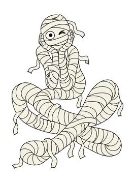 Winking Mummy Character Ilustración de archivo