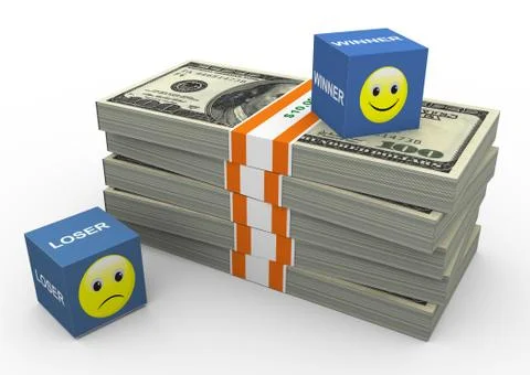 Winner and loser Stock Illustration