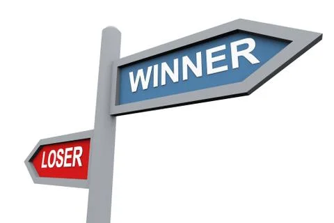 Winner and loser Stock Illustration