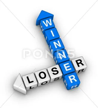 Winner and loser Stock Illustration