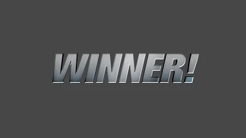 Winner! Animated Text with Transparent Background Vidéo 86613904
