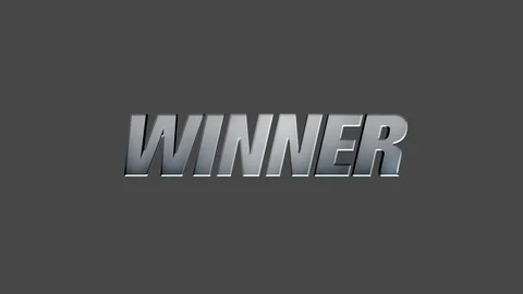 Winner Animated Text with Transparent Background Vidéo 86613908