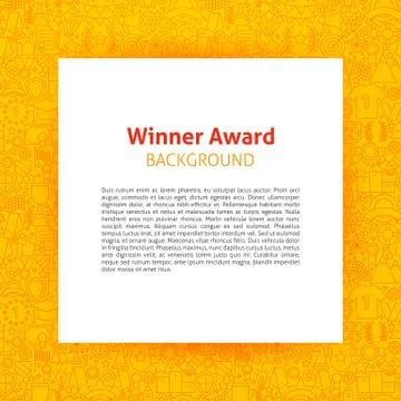 Winner Award Paper Template Stock Illustration