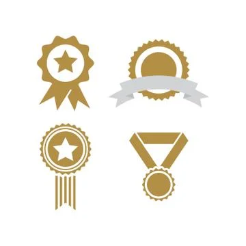 Winner badge graphic template Stock Illustration