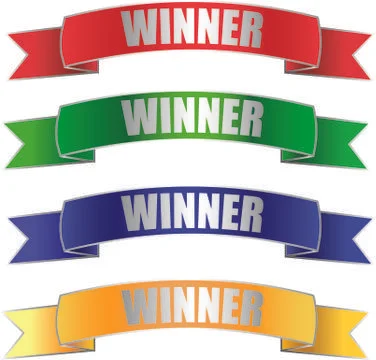 Winner banner flag Vector Graphics Stock Illustration