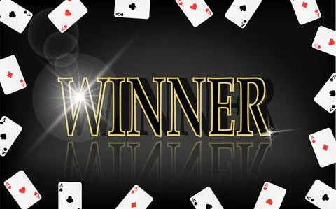 Winner banner. Frame from aces Stock Illustration
