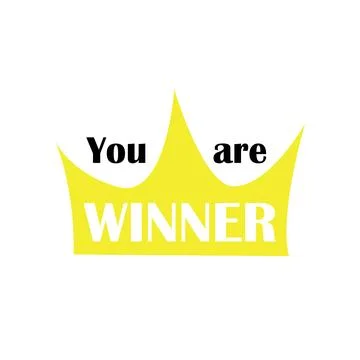 Winner celebration bubble. Vector sign Stock Illustration