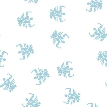 Winner champion glyph seamless pattern Stock Illustration