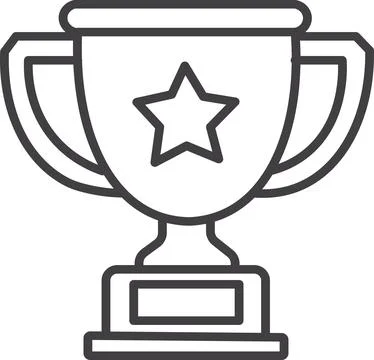 Winner Champion Trophy Stock Illustration
