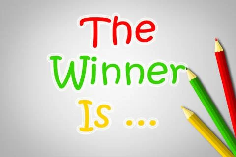 The winner is concept Stock Illustration