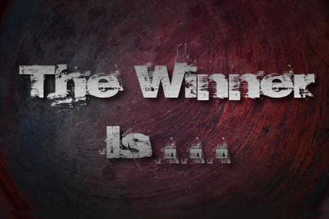 The winner is concept Stock Illustration