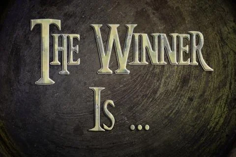 The winner is concept Stock Illustration